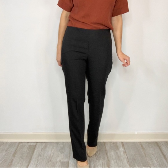 Chico's Pants - CHICOS flat front straight leg trousers black 1322